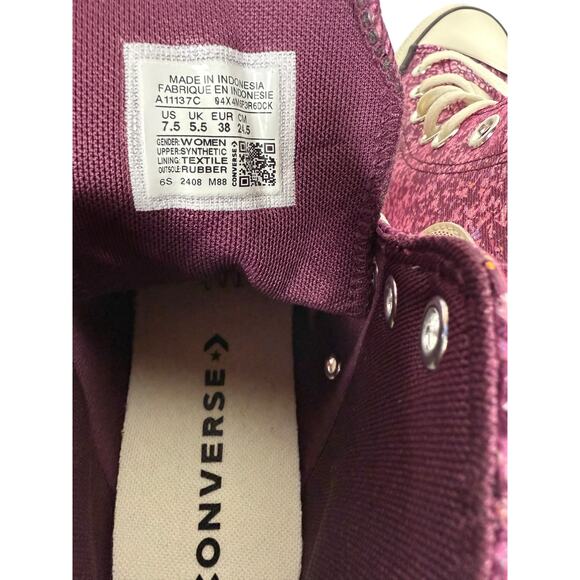 Converse Ctas Hi top shoes women's Orchid Abyss Size 7.5 Athletic - Picture 4 of 6